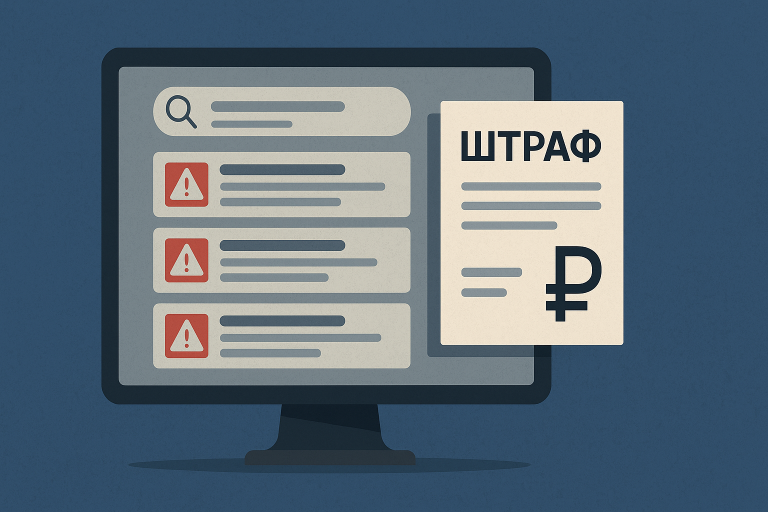 Штраф за поиск экстремистских материалов