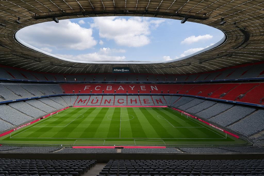 Матч Португалии и Франции на стадионе Allianz Arena