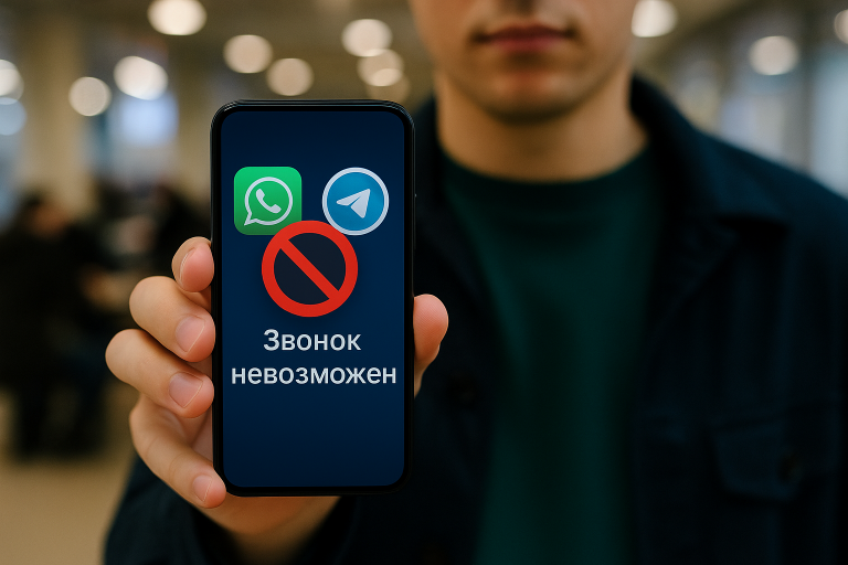 Ростелеком ограничил звонки через Telegram и Whatsapp