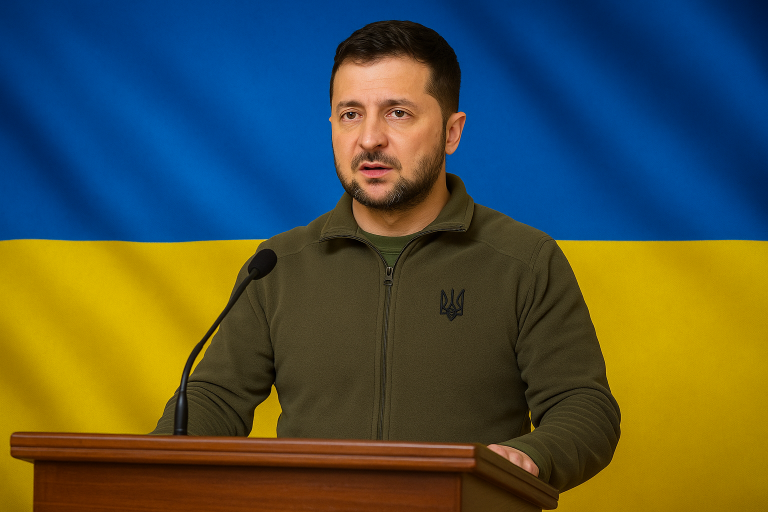 Зеленский выступает с просьбой о прекращении огня
