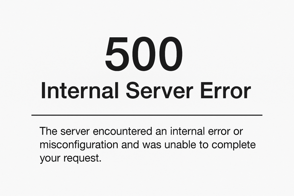 массовые ошибки HTTP 500