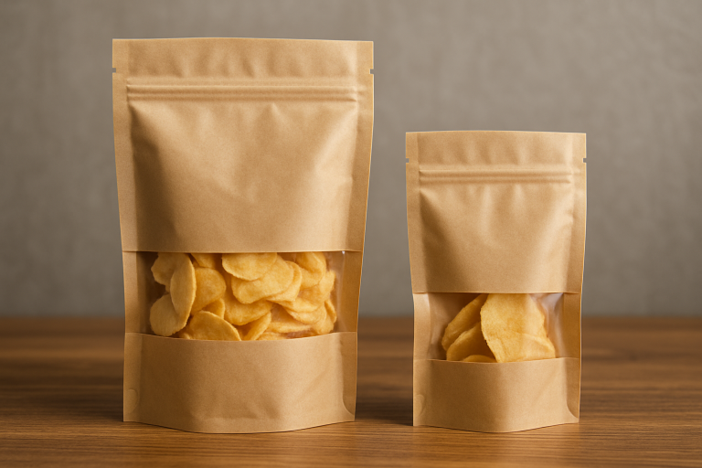 Две похожие по размеру упаковки продуктов с разным количеством содержимого как наглядный пример шринкфляции.