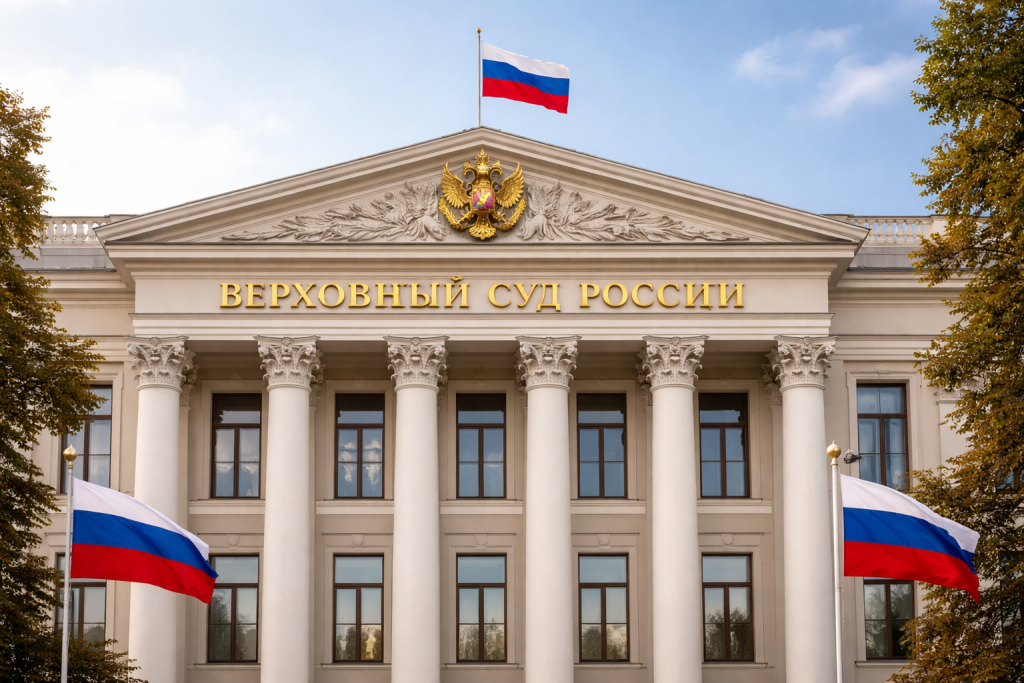 Фасад здания суда, Верховный суд Российской Федерации
